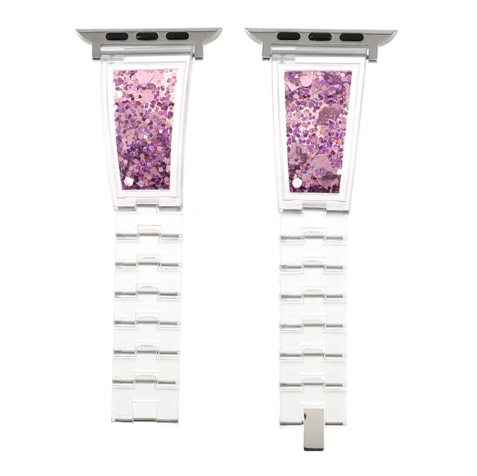Glitter Quicksand Acrylic Watch Strap Wristband Replacement for Apple Watch Ultra 49mm Ultra 2 49mm Series 9 45mm SE (2023) 44mm Series 8 45mm 7 45mm Series 4 5 6 44mm Series 1 2 3 42mm SE 44mm SE (2022) 44mm Glitter Quicksand Acrylic Watch Strap Wristband Replacement for Apple Watch Ultra 49mm Ultra 2 49mm Series 9 45mm SE (2023) 44mm Series 8 45mm 7 45mm Series 4 5 6 44mm Series 1 2 3 42mm SE 44mm SE (2022) 44mm